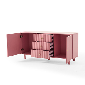 Modern Design High Quality Luxury Modular Sideboard TV Table Top Living Room Furniture <b>Storage</b> Cabinet With 4 <b>Drawers</b> 0815-pink- - Product Image 3