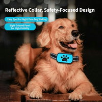 Collier anti-aboiement à piles, dispositif d'entraînement pour chien, outil de contrôle des aboiements réglable pour l'entraînement quotidien du comportement des animaux de compagnie