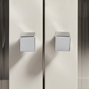 <b>Chrome</b> Plated Brass Square <b>Cabinet</b> Knob Magnetic Furniture <b>Handle</b> Drawer Pull Wardrobe Hardware - Product Image 5