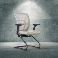 Chaise de bureau visiteur en maille à dossier haut, design moderne et élégant, pour réunions et conférences, avec fonction massage