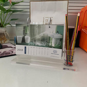 Tùy chỉnh đơn giản Máy tính để bàn Acrylic lịch Acrylic hiển thị đứng Acrylic Máy tính để bàn lật hiển thị đứng dọc xoắn ốc đứng - Product Image 6