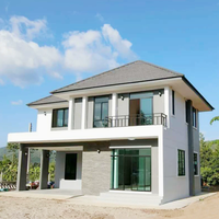 Casa Contenedor Modular Prefabricada de Lujo de 2 Pisos con Estructura de Acero, Cochera, Sala de Estar, 3-5 Dormitorios, Edificio de Oficinas/Gimnasio