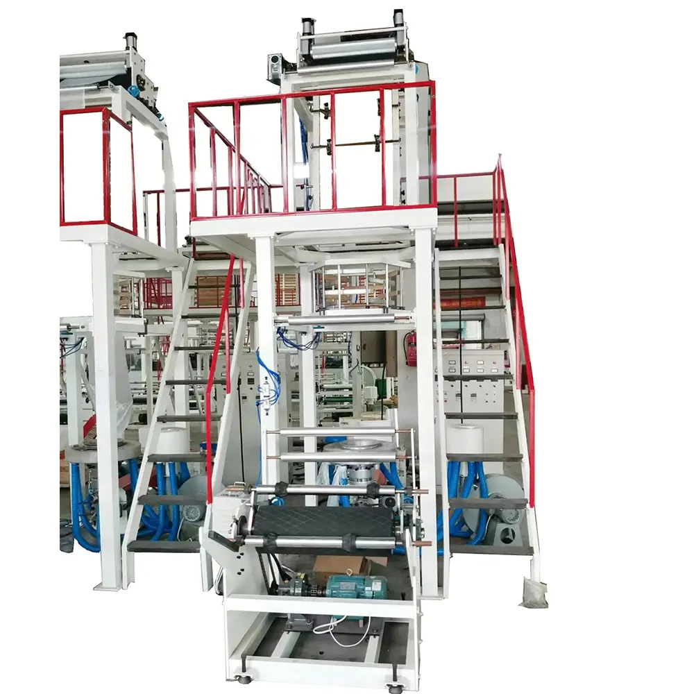 PP HDPE LDPE Film Mesin Ekstruder PE Film Mesin Peniup Kantong Plastik Membuat Peralatan Lini Produksi
