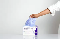 Sacs à couches jetables résistants à l'eau en HDPE à 20 %, 400 sacs, sacs de recharge pour poubelle à couches pour bébé, sacs à déchets fins et légers pour bébé