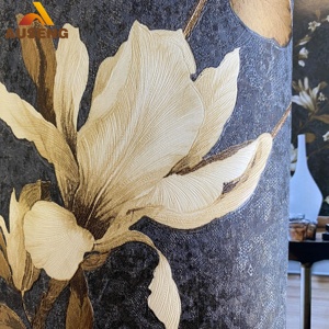 Trang Trí Nội Thất Phòng Khách Trở Lại Thanh Lịch Dán Tường Hiện Đại 3D Damask Hình Nền Nền Lụa - Product Image 2