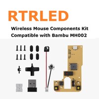Termometer Higrometer Digital Persegi Panjang XF002 Kompatibel dengan Printer 3D Bambu Lab, Suku Cadang Perangkat Keras DIY Enclosure