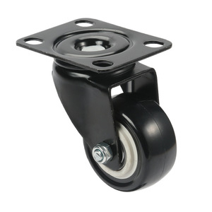 Universal Caster 2 Inch Polyurethane Swivel Wheel Plate Mount Industrial Furniture Wheels Plain Bearing Easy Installation - Product Image 4