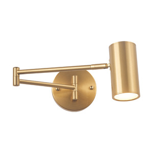 Lampe murale LED moderne et simple pour chevet d'hôtel, salon, noire, étanche IP65, corps en aluminium moulé sous pression, abat-jour en métal - Product Image 1