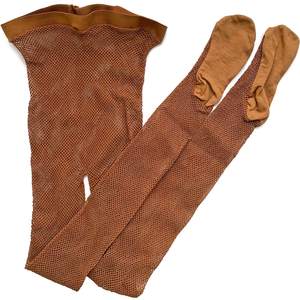 Collants professionnels de danse latine en résille, sans couture, rembourrés, à mailles rigides, couleur chair, petits trous, antidérapants - Product Image 2