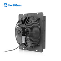 Ventilateur axial à volets 300 mm, certifié CE, résistant à la corrosion, revêtement noir mat, OEM ODM, directement de l'usine, pour la fourniture de projets haut de gamme