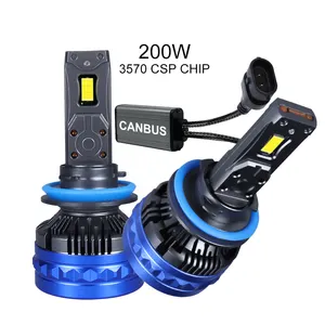 Factory 20000LM H11 Csp Led Headlight Bulb White Beam 100W H4 Led Headlight LO HI Beam Luces Led Para Automobile H11