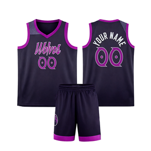 Ensemble de maillots personnalisés des <span class=keywords><strong>Timberwolves</strong></span> du Minnesota, impression par sublimation, maille respirante, uniforme sportif pour hommes, vêtements de basketball personnalisés - Product Image 1