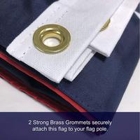 Nouveaux produits imprimés, drapeau brodé extérieur des états-unis, drapeau américain brodé