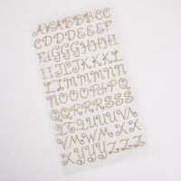 Lettres de l'alphabet imprimées auto-adhésives de haute qualité autocollants décoratifs pour la maison
