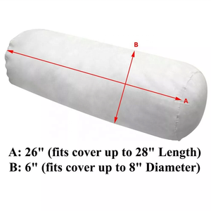 Gối ôm gối tròn dài chèn Polyester điền Sợi Lớn 26 "x 6" xi lanh đệm bên trong - Product Image 2