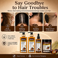 Shampooing et après-shampoing à l'huile de Batana sans sulfate, marque privée OEM, favorisant la croissance des cheveux et réparant les dommages