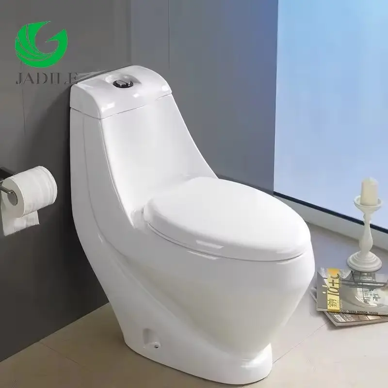 Chinese Fabrikant Sanitair Keramische Sifonische Badkamer Wc Commode Spoelklep Wash Down Eendelig Toilet