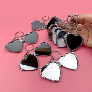 Portable Keychain Makeup <b>Mirror</b> Cute Promotional Keychains Accessories Pocket <b>Mirrors</b> Keychain - Product Image 2