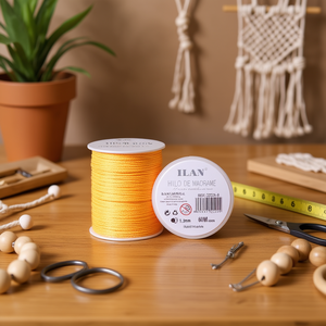 Filo per macramè Ilan 1,5 mm 60 m colore arancione per lavori artigianali - Product Image 2