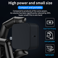 Chargeur mural rapide mini GaN 100W PD USB-C avec prise EU US UK AU, adaptateur de voyage à port unique pour Apple iPhone iPad Android ordinateur portable