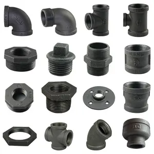 Casting Equal and Reducing 3/8"-6" Hot dip Iron thread Galvanised Malleable Iron Pipe Fittings