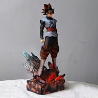 37,5 cm OEM ODM Personnalisé JT-096 GK Nouveau Style Zamas Goku Black FXW Rose Goku Statue Modèle Figurine Anime Saiyan Rose Ornement