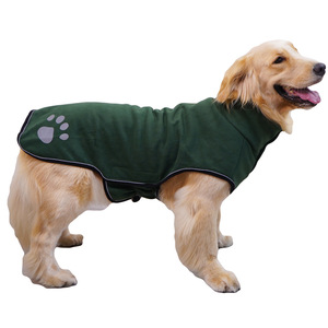 Chaleco Impermeable de Polar para Perros Grandes, Abrigo Cálido para Mascotas, Ropa de Invierno para Exteriores, Diseño sin Cordones, Ajuste Ajustable en el Pecho - Product Image 5