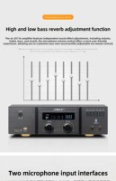 Amplificateur de son pour salon SHILE AV-2011B / Amplificateur de puissance Bluetooth à résistance fixe pour musique d'ambiance en salle de conférence