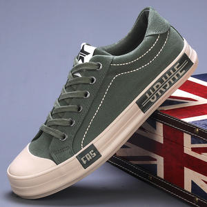 Factory Wholesale Custom logo Classic Vulcanized <b>slip</b> <b>on</b> Casual Walking Trendy <b>Men</b> Canvas <b>Shoes</b> - Product Image 2