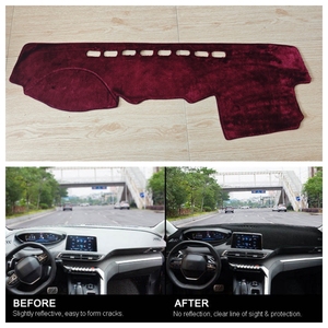 Alfombrilla Antideslizante de Lujo para el Tablero del Auto y Cubierta para el Panel de la Consola Central, con Bordado, para Toyota Hilux <span class=keywords><strong>VIGO</strong></span> 2012, Marca Luerman - Product Image 1