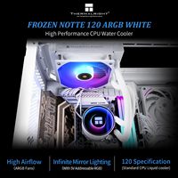 Cooler líquido de PC blanco de alto flujo de aire 72.37CFM 120 Thermalright congelado Notte silencioso 27.7dBA CPU radiador