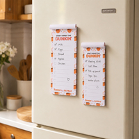 Bloc-notes magnétique rectangulaire écologique à pages détachables en papier épais, avec liste de points à cocher et aimants pour réfrigérateur