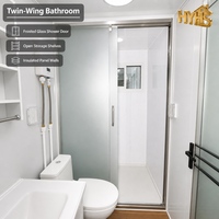 Kit de maison conteneur avec structure en acier noir, revêtement imitation bois, 20 pieds, 40 pieds, pliable, extensible, étanche, résistant au vent, appartement moderne