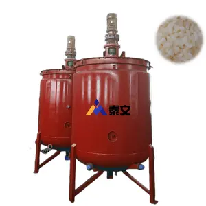 The oil is saponified into soap noodles through the saponification tank/soap noodles making machine