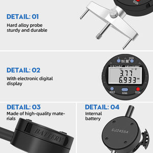 उच्च परिशुद्धता 0-12.7 मिमी डिजिटल त्रिज्या गेज बाहरी और आंतरिक चाप माप उच्च संवेदनशीलता डिजिटल संकेतक - Product Image 3
