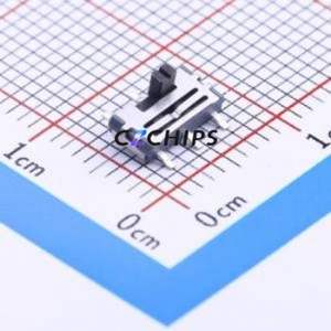 K3-1390S-E1 Slide Switch SMD Switch Double Pole Double Throw Rectangle Pin Header Gull Wing Type 6.6mm - Product Image 1