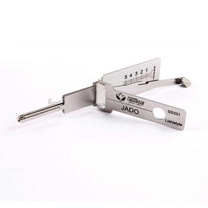 SS331 Lishi Herramientas de selección de cerradura 2 en 1 <span class=keywords><strong>Jado</strong></span> Cerradura residencial Europea Herramienta de apertura y lectura Suministros de cerrajería - Product Image 3