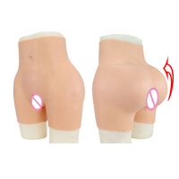 Culotte en silicone pour travestis et transgenres, avec fesses et hanches volumineuses, faux vagin et effet de rehaussement des fesses