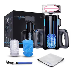 Masturbatore telescopico Super automatico maschile masturbazione tazza con porta cellulare elettrico tasca sesso uomini macchina per il maschio - Product Image 5