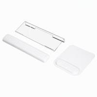 Support de clavier d'ordinateur rectangulaire en mousse à mémoire de forme MOSISO avec repose-poignets et tapis de souris 17,12x2,76 pouces, ergonomique et massant, facile à utiliser