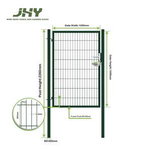 1x1.6m Vente en gros Clôture en maille métallique unique Porte de jardin battante - Product Image 4