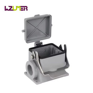 WZUMER H32B-SF-1L-CV 단일 잠금 레버 높은 구조 2 케이블 입구 산업용 중장비 커넥터 하우징 - Product Image 1
