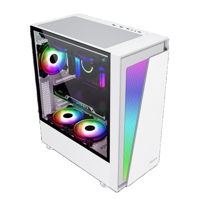 SAMA 3705 Full Tower Mid Tower ATX MATX ITX PC Computer Cases OE PMC Cabinet Elegant PC Computer Gaming Case with ARGB Fans