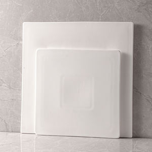 <span class=keywords><strong>Vajilla</strong></span> De Porcelana personalizada con logotipo De fábrica De China, bandeja De Porcelana plana cuadrada duradera para postres, tiendas De postres, cafetería y tartas - Product Image 2