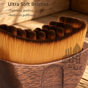 Kundenspezifischer Logo-Halbmond-Lymph-Konturenpinsel, Gesichtsmassagebürste, tragbarer Beauty-Foundation-Pinsel - Product Image 2