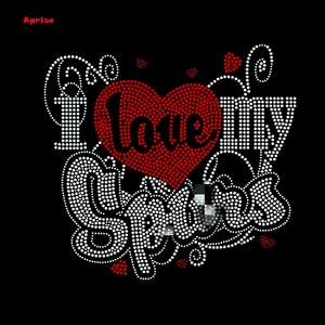 Parches Termoadhesivos Personalizados con Logotipo de los San Antonio Spurs y HKitty, Motivo de Diamantes de Imitación, Cuadrados, de Vidrio, para Ropa Infantil - Product Image 3
