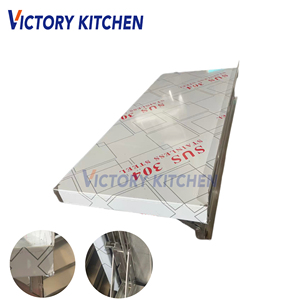 ชั้นวางของติดผนังสแตนเลส VICTORY Upside Worktable รุ่น VCT สำหรับจัดเก็บและจัดระเบียบในครัว - Product Image 5