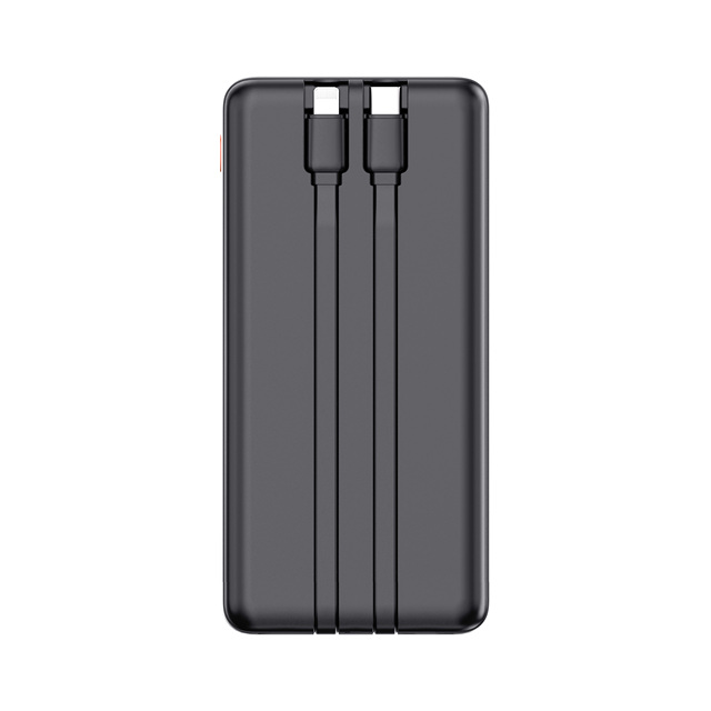 2026 New Products Electronical Gadgets Portable Charger PD20W Fast Charger Double Cable 20000mAh Slim Cable Power Banks