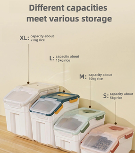 Cat and <span class=keywords><strong>Dog</strong></span> <span class=keywords><strong>Food</strong></span> <span class=keywords><strong>Storage</strong></span> Bucket Plastic Pet <span class=keywords><strong>Food</strong></span> <span class=keywords><strong>Container</strong></span> para armazenamento conveniente - Product Image 5