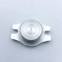 Pièces de support fourche en aluminium usinées CNC et usinées par électroérosion à fil, anodisées argent bleu, pour équipement d'automatisation de l'usinage